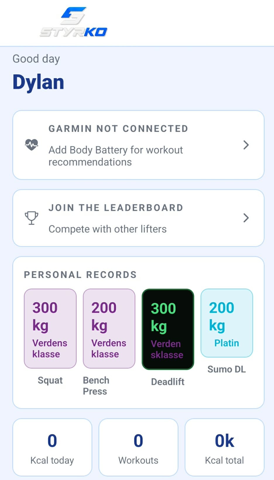 Styrko app
